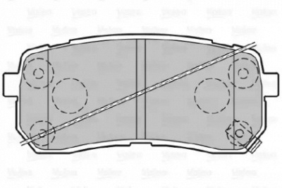 VALEO 601359 -  Комплект тормозных колодок, дисковый тормоз