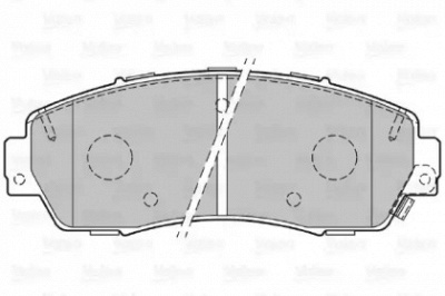VALEO 601365 -  Комплект тормозных колодок, дисковый тормоз