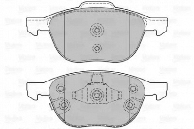 VALEO 601368 -  Комплект тормозных колодок, дисковый тормоз