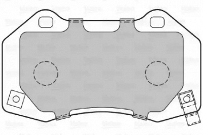 VALEO 601372 -  Комплект тормозных колодок, дисковый тормоз