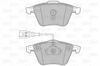 VALEO 601375 -  Комплект тормозных колодок, дисковый тормоз