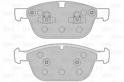 VALEO 601381 -  Комплект тормозных колодок, дисковый тормоз