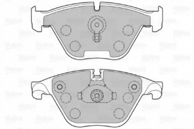 VALEO 601382 -  Комплект тормозных колодок, дисковый тормоз