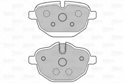 VALEO 601385 -  Комплект тормозных колодок, дисковый тормоз