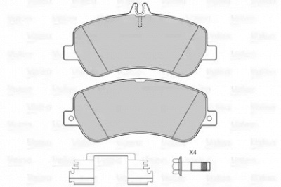 VALEO 601389 -  Комплект тормозных колодок, дисковый тормоз
