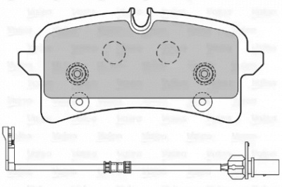 VALEO 601393 -  Комплект тормозных колодок, дисковый тормоз