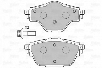 VALEO 601395 -  Комплект тормозных колодок, дисковый тормоз