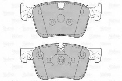 VALEO 601397 -  Комплект тормозных колодок, дисковый тормоз