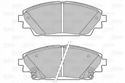 VALEO 601402 -  Комплект тормозных колодок, дисковый тормоз