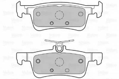 VALEO 601408 -  Комплект тормозных колодок, дисковый тормоз