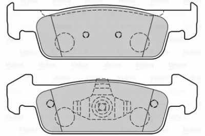 VALEO 601412 -  Комплект тормозных колодок, дисковый тормоз