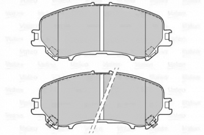 VALEO 601415 -  Комплект тормозных колодок, дисковый тормоз
