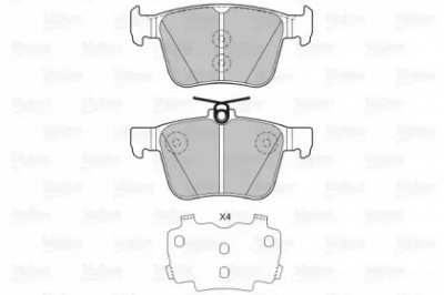 VALEO 601425 -  Комплект тормозных колодок, дисковый тормоз