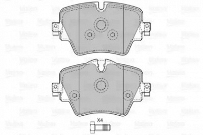 VALEO 601470 -  Комплект тормозных колодок, дисковый тормоз