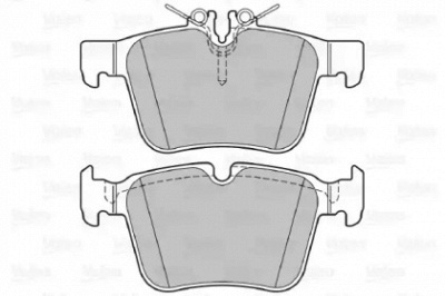 VALEO 601489 -  Комплект тормозных колодок, дисковый тормоз