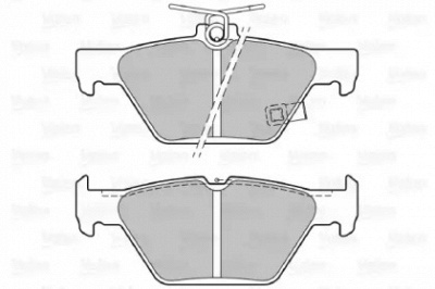 VALEO 601494 -  Комплект тормозных колодок, дисковый тормоз