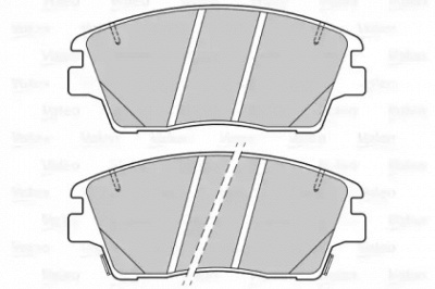 VALEO 601499 -  Комплект тормозных колодок, дисковый тормоз