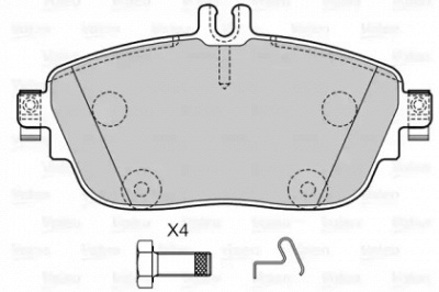 VALEO 601503 -  Колодки тормозные дисковые передние, комплект