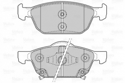 VALEO 601508 -  Комплект тормозных колодок, дисковый тормоз
