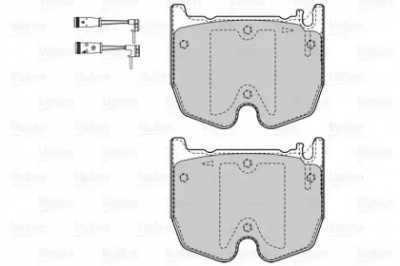 VALEO 601528 -  Комплект тормозных колодок, дисковый тормоз