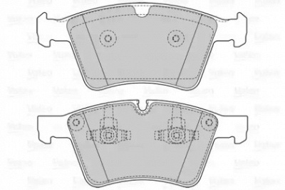 VALEO 601537 -  Комплект тормозных колодок, дисковый тормоз