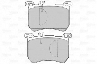 VALEO 601538 -  Комплект тормозных колодок, дисковый тормоз