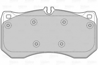 VALEO 601542 -  Комплект тормозных колодок, дисковый тормоз