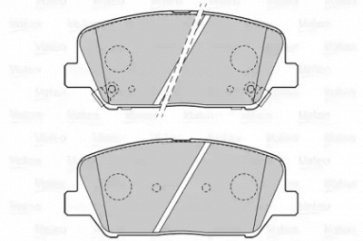 VALEO 601546 -  Комплект тормозных колодок, дисковый тормоз