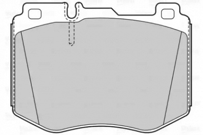 VALEO 601554 -  Колодки тормозные дисковые передние, комплект