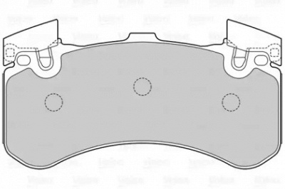 VALEO 601566 -  Комплект тормозных колодок, дисковый тормоз