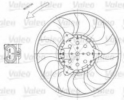 VALEO 696029 -  Вентилятор, охлаждение двигателя
