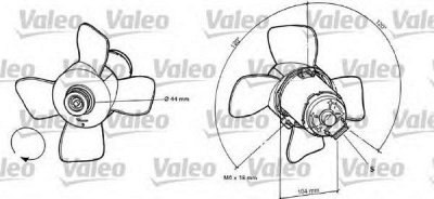VALEO 696038 -  Вентилятор, охлаждение двигателя