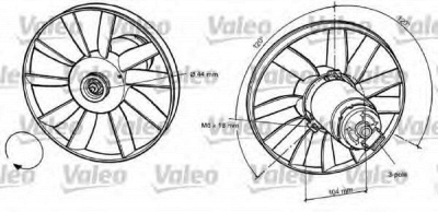 VALEO 696039 -  Вентилятор, охлаждение двигателя