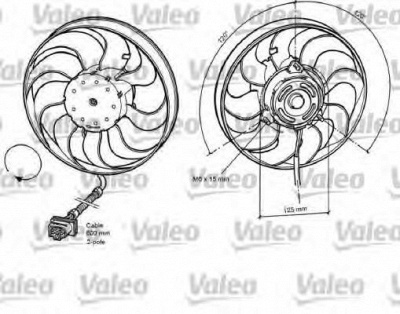 VALEO 696048 -  Вентилятор, охлаждение двигателя