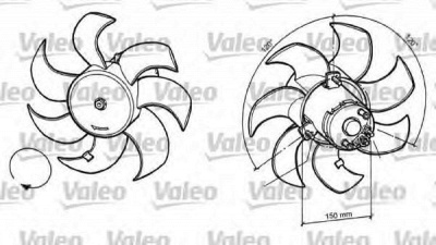 VALEO 696049 -  Вентилятор, охлаждение двигателя