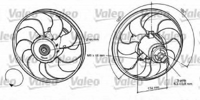 VALEO 696056 -  Вентилятор, охлаждение двигателя