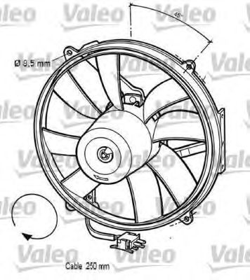 VALEO 696062 -  Электродвигатель, вентилятор радиатора