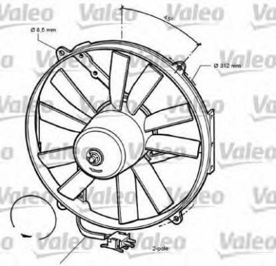 VALEO 696068 -  Вентилятор, охлаждение двигателя