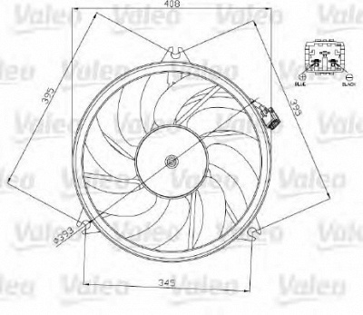 VALEO 696071 -  Вентилятор, охлаждение двигателя