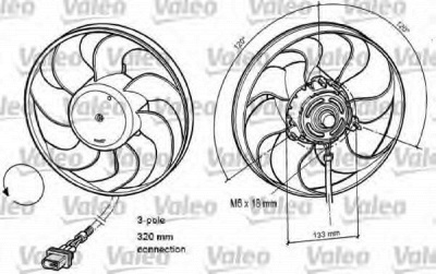VALEO 696078 -  Вентилятор, охлаждение двигателя