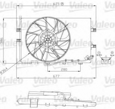 VALEO 696130 -  Электродвигатель, вентилятор радиатора
