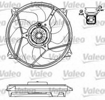 VALEO 696137 -  Вентилятор, охлаждение двигателя