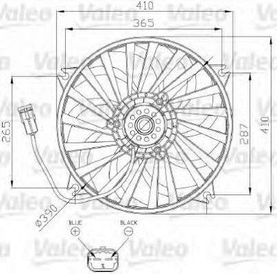 VALEO 696139 -  Вентилятор, охлаждение двигателя