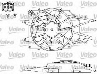 VALEO 696151 -  Электродвигатель, вентилятор радиатора