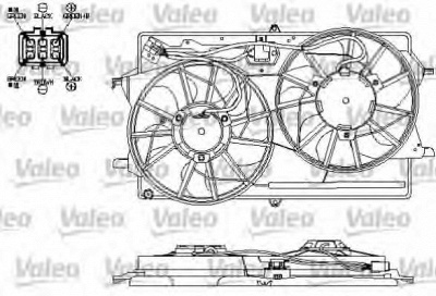 VALEO 696154 -  Электродвигатель, вентилятор радиатора