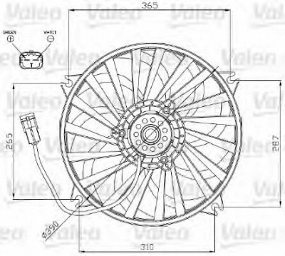 VALEO 696177 -  Вентилятор, охлаждение двигателя