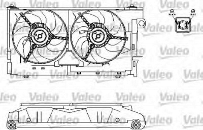 VALEO 696213 -  Электродвигатель, вентилятор радиатора