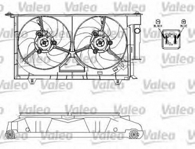 VALEO 696214 -  Электродвигатель, вентилятор радиатора