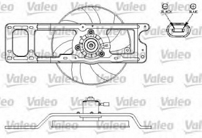 VALEO 696216 -  Электродвигатель, вентилятор радиатора