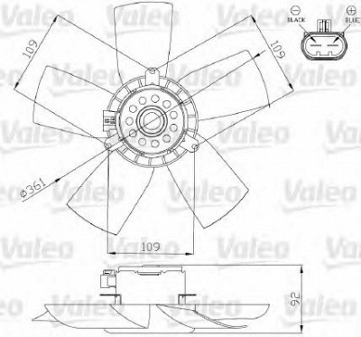 VALEO 696279 -  Вентилятор, охлаждение двигателя